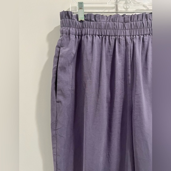 Ann Taylor Factory lavender Elastic Waist Pants size Large (like new) - Picture 3 of 14